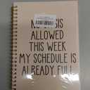 OXW Funny Office Gifts Notebook Journal, Gag Fun Gifts for Boss Coworker Colleague Adults Employee Friends Women Men, Snarky Gift, Weird Gifts, Beige Notebook(5.5'' X 8.3'') (Beige No Crisis Allowed This Week)