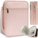 2026 New Women's Leather Bible Cover, Top Pink PU Material Leather Bible Case, Unique Double-Layer DesignContains Bible Study SuppliesSuitable for Church, Travel Or Gift Giving, Suit