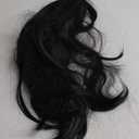 XiongXiongLe Halloween Anime Role Black Long Straight Wig Cosplay Women's Costume Heat Resistant Fiber Synthetic Hair with Cap Wig for Party Halloween