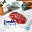 Gallon Freezer Bags, Double Zipper Seal - 200 Count, (4 Packs of 50) Thick Plastic Storage Bags - Reusable Gallon Storage Bags for Food Storage, Meat, Vegetables, Fruit - Microwave-Safe, BPA Free