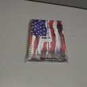 Spiral Journal Notebook,A5 Hardcover Lined Journals for Women Girl 6 x 8.3 in,120 Pages Thick Paper,Cute College Ruled Writing Notebook for Gifts Office Work School(Old Wood American Flag)