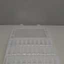 Mathtoxyz Bead Organizer Box, 31Pcs Small Beads Organizers and Storage Plastic Cases Mini Clear Dimond Storage Containers Boxes with Hinged Lid and Rectangle for Bracelet Making DIY Jewelry Craft Nail