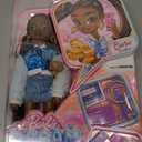 Barbie Dream Besties Playset, Brooklyn Posable Fashion Doll with Long Black Hair, 9 Music-Themed Accessories