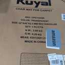 Kuyal Office Chair Mat for Carpet, 32x48 Clear Heavy Duty Computer Chair Mat, Under Desk Protector Carpeted Floors Mat, Easy Chair Movement,Ship Flat