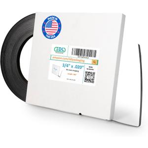 IDL Packaging 3/4" x .020" x 300' Steel Strapping Coil (1700 Lbs Break Strength) in Self-Dispensed ardboard Box - Portable Strong Banding with Superior Cut-Resistance - Heavy Pallet Strapping