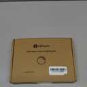 Kitchen Underneath Cabinet LED Puck Light, Hutch Backsplash Back Lighting, 110V Plug in & Hardwired, Wireless RF Remote Control Dimmable, Linkable, White Wires, Warm White 2700K, 6 Lights