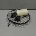 Hanging Candle Lantern Outdoor, 28 Battery Operated Modern Clear Acrylic Crystal Chandeliers with Flickering Yellow Led Candle Light S Hooks for Garden, Backyard, Gazebo, Room Indoor Indoor Decor