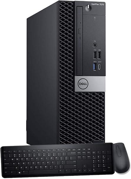 Dell OptiPlex 7070 SFF Desktop Computer PC, Intel 8 Core i7-9700 3.0GHz up to 4.70GHz,32GB DDR4 Ram New 1TB NVMe M.2 SSD,AX210 Built-in WiFi 6E,Windows 11 Pro, Wireless Keyboard & Mouse