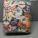 5x7 Boho Area Rug for Living Room,Washable Vintage Area Rugs,Low Pile Soft Floor Carpet,Non-Slip Eco-Friendly Large Rug for Bedroom Kitchen Office,Orange&Cream