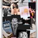 Cowboy Cowgirl Collage Case for iPhone 16 Pro,Western Country Art Pattern,Soft TPU Full Cover Case for iPhone 16 Pro