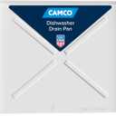 Camco Dishwasher Drain Pan - Measures 24 x 20-1/2 OD - Protects Floors, Cabinets, Walls & Features Front Opening for Easy Leak Detection - Crafted of Heavy-Duty Polymer - 24 x 20-1/2 (20600) (White)