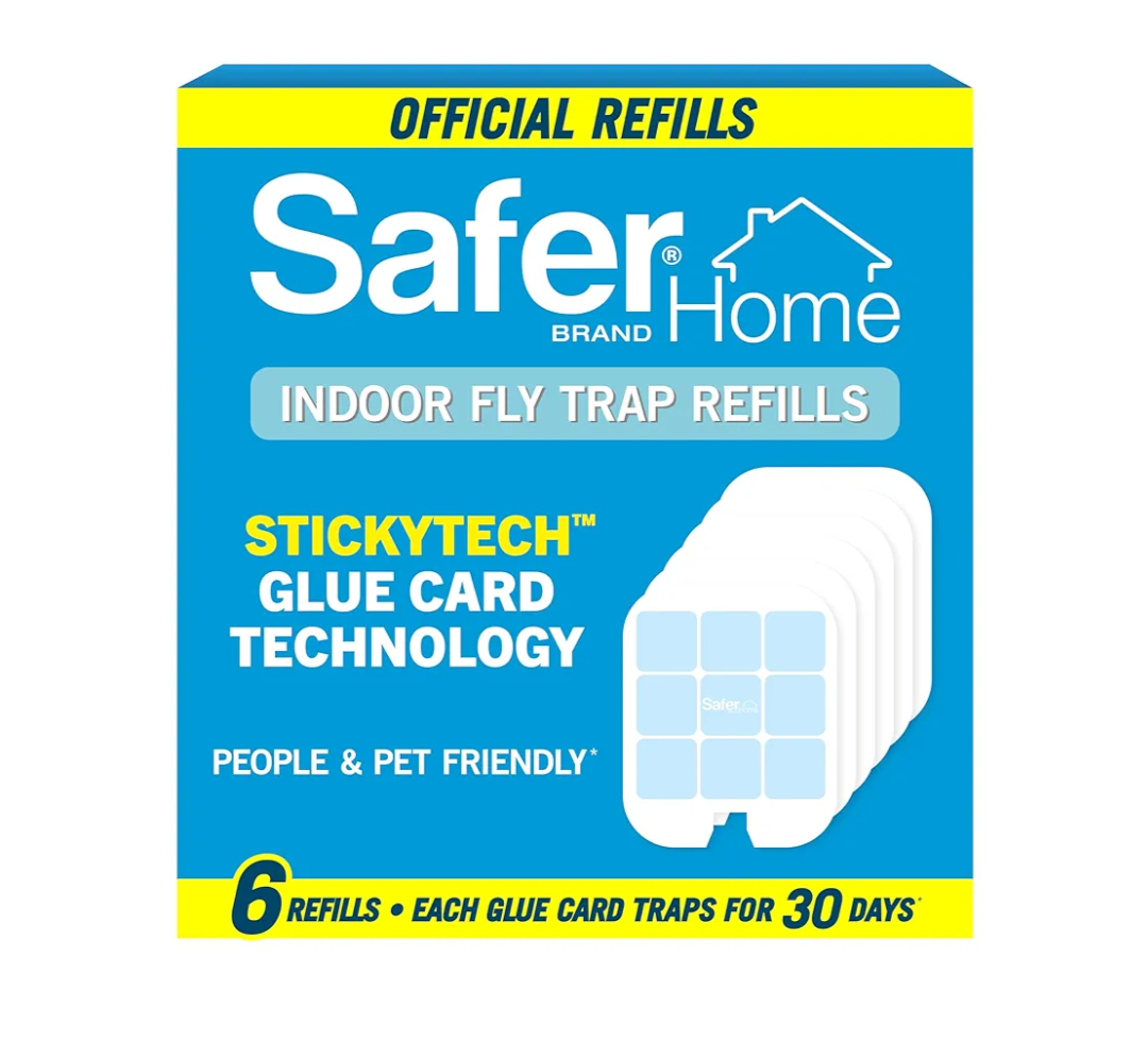 Safer Home SH506 Trap Refill Pack of Glue Cards for SH502 Indoor Fly Trap, 6 Count (Pack of 2)