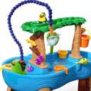 Water Pump for Toddlers - Water Outdoor Pump for Kids, Non-Stop Summer Splash Play Tables Accessories with 360 Degree Adjustable Tube, Automatic Fun Game Waterpark Toys (2 Plug, 40W)
