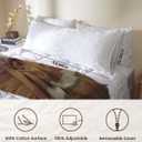 ZonLi Body Pillows for Adults, Quilted Long Pillow for Bed, Body Pillow with Removable Cotton Cover and Adjustable Memory Foam Filling, Full Firm Body Pillow for Side Sleeper, 20"x54" (Linen White)