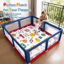 RONGFA Baby Play Mat for Floor, 50'' x 50'' Thicken Foam Soft Padded Mat for Baby, Playpen Mat for Toddlers Infant Kids, Machine Washable, Non-Slip Bottom Safe for Crawling (Number)