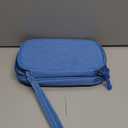 FYY Electronic Organizer, Travel Organizer Bag Pouch, Electronic Accessories Carry Case, Portable Waterproof Double Layers All-in-One Storage Bag for Cable, Cord, Charger, Phone, Earphone, Cyan