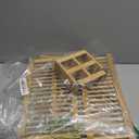 HBlife Bamboo Dish Drying Rack with Utensil Holder, 3-Tier Large Collapsible Wooden Dish Drainer Rack, Folding Drying Holder Dish Drainer for Kitchen Counter