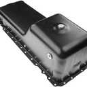 A-Premium Engine Oil Pan Sump with Drain Plug Compatible with - 2000-2010 - Caterpillar 3126 3126B C7 L6 7.2L Diesel Turbocharged Engine