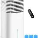 CENSTECH Windowless Air Conditioner, Swamp Cooler with 4 Modes & 3 Speeds, 15H Timer for Smart Auto-off, 2-Gal Tank for 20H Cooling, Remote, 120° Oscillating Portable Air Conditioners No Hose Needed