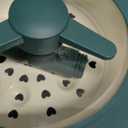 Electric Hot Pot with Steamer, Portable Nonstick Frying Pan with Dual Power Control, Electric Shabu Shabu Cooker for Noodle, Oatmeal, Pasta, Ramen, 1.5L (Green D)