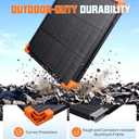 100W Portable Solar Panel, Lightweight Aluminum Frame Design Foldable Kit