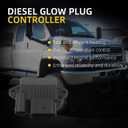 Dasbecan 904-141 Diesel Glow Plug Controller Module Compatible with 2004 2005 Chevrolet Kodiak GMC Topkick C4500 C5500 Duramax Diesel Engine Replaces# 97379636