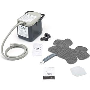Cold Rush Compact Therapy Ice Machine - Cryotherapy System for Pain Relief & Cold Compression - Post-Surgery & Injury Recovery - with Replacement Cryo Cuff Pads (with Ankle Pad)