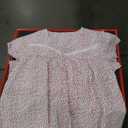 100% Cotton Nightgowns for Women Short Sleeves House Dress Nightdress Pajamas Sleepwear Ladies Night Gown, Size XL