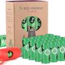 Biodegradable Dog Poo Bags with Holder-240 Large Poop Bags, Corn Starch Blended Compostable Poo Bag, Extra Thick Strong Leak Proof Poop Waste Bag for Dogs (Green)
