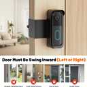 Blink Doorbell Mount, 2nd Gen Anti-Theft Blink Doorbell Camera Mount No Drilling with Rain Cover, Fit for Blink Video Doorbell 1st & 2nd Gen, No Block Sensor & Night Vision
