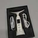 Face Massager with Led Light: 9-Color Facial Device - Neck Wrinkles Tightening Wand - Vibration Tool for Skin Care, White