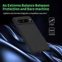 Magnetic Slim Case Fit for Google Pixel 9 Pro/9(2024)[Compatible with Magsafe] Ultra-Thin Lightweight Durable Minimalist Matte Hard Cover Case Shockproof Non Slip Ring-Black