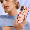 for Moto G 5G 2024 Case Women - Cute Girls Phone Cover Kawaii Aesthetic Unique Design Mushroom Plant Heavy Duty Protective Shockproof Military Grade Teens for Motorola Moto G 5G 2024 Cases