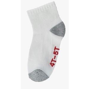 Hanes Boys' Toddler Crew Non-Skid Socks,  4T-5T
