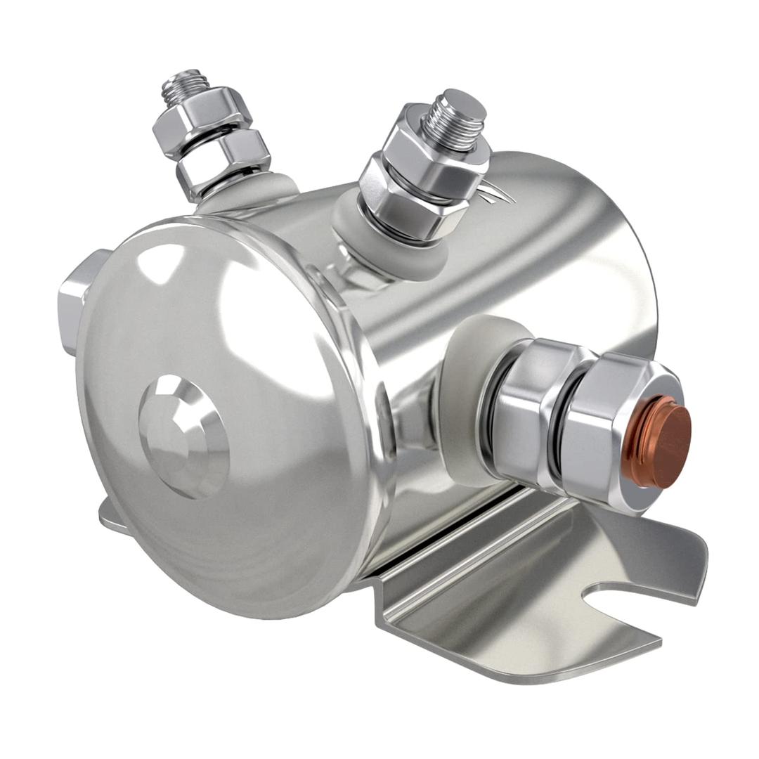 Zhushan Max 300A Continuous Duty Solenoid Relay Nickel-Plating for Golf Carts, Winch, Marine in Rush 12VDC