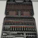 112-Piece Torx and Allen Bit Socket Set, 1/4", 3/8",1/2" Drive Bit Socket Set with Ratchet Wrench, Adapters, Extra Long & Tamper Proof torx/Hex/Ball End Hex/E-torx, SAE & Metric