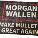 Morgan Wallen 3x5 Make Mullets Great Again 2024, Pack of 2