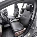 OASIS AUTO Custom Fit Seat Covers Compatible with 2018-2025 Honda Odyssey, Premium Leatherette Automotive Seat Protectors, Vehicle Interior Accessories (Black)