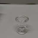 48 Pcs Clear Glass Taper Candle Holders Bulk, 2.5 Inch Small Candlestick Stands, Elegant Table Centerpieces for Wedding, Christmas, Valentines Day, Party, Home and Dining Room Decorations (Clear)