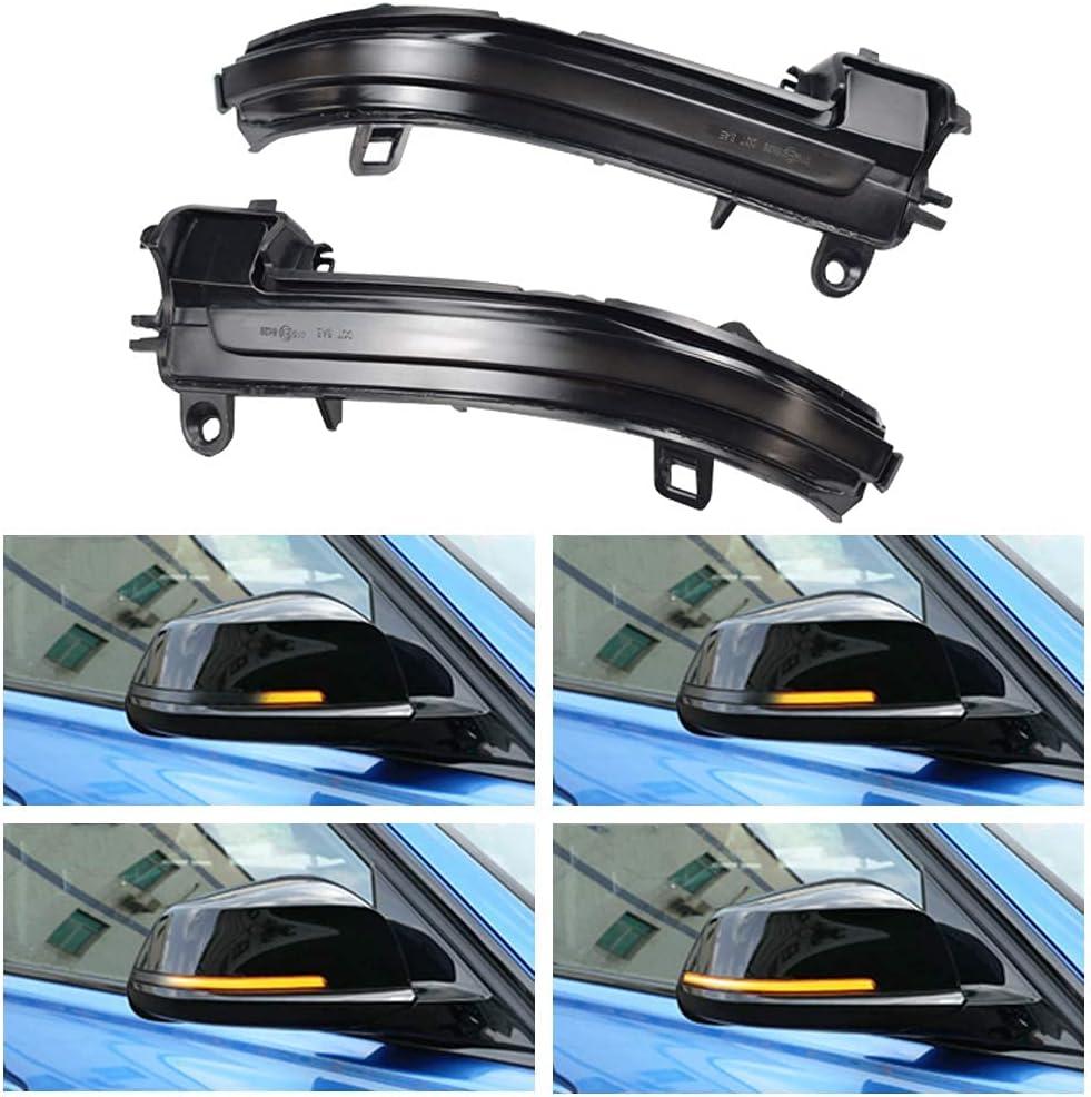 Dynamic Led Side Mirror Sequential Turn Signal Light Indicator For BMW 1 2 3 4 Series F20 F30 F31 F21 F22 F23 F32 F33 F34 X1 E84 F36 F87 M2 (Yellow)