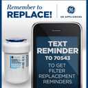 GE MWF Refrigerator Water Filter, Genuine Replacement Filter, Certified to Reduce Lead, Sulfur, and 50+ Other Impurities, Replace Every 6 Months for Best Results, Pack of 1
