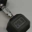 Amazon Basics Rubber Hex Dumbbell Hand Weight (20LB)