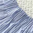 MakeMeChic Girl's Summer Shorts Elastic Waist Striped Bow Wrap Asymmetrical Cute Casual Shorts