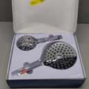 MakeFit Dual Handheld Shower Head Combo, 2-in-1 Rain Shower Heads System 8 Inch Rainfall Shower Head and 10 Modes High Pressure Handheld Showerhead with Built-in Power Wash (Chrome)