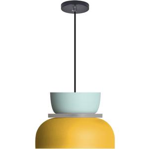 Nordic Pendant Light Retro Chandelier Lamp MCM Unique Pendant Lights with Blue Yellow Lamp Shade Colorful Hanging Lights Children's Room Light Fixture Color Ceiling Hanging Lighting, Size LA