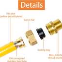 CSST Corrugated Stainless Steel Tubing 100 Ft 3/4" Flexible Natural Gas Line Pipe Propane Conversion Kit Grill Hose