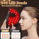 Red Light Therapy for Face, 8 Colors LED Face Mask Light Therapy with 850NM Near-Infrared, 3000 mAh Rechargeable Red Light Therapy Mask, Skin Care Device at Home and Travel for Skin Rejuvenation