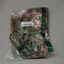 QoBexim Boho Soft Velvet Throw Pillow Covers 20x20 in Vintage Kilim Carpet Tribal Pattern Pillowcases, Antique Ethnic Decor, Geometric Pattern Cushion Cover for Sofa Living Room Green, 2 Pack