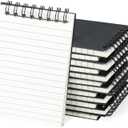 24 Pack Pocket Notebooks, 3x5 inch Small Notepads, Mini Spiral Notebook, Little Pocket Size, Lined College Ruled Paper, Memo Note Pads for Home, Office, School, Travel (Black)