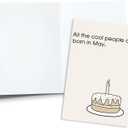 3 x Funny May Birthday Card for Women Men, Happy May Birthday Gifts for Him Her with Envelope - 5 x 7 in